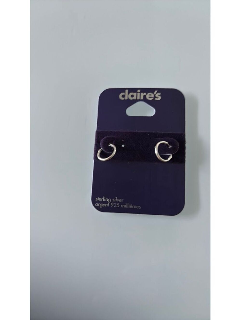 Sterling silver 925 tiny hoops